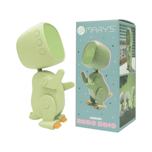 Robo Dino Wecker mit beweglichen Armen und Beinen, 14 × 10 × 6 cm
