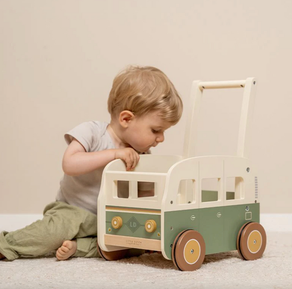 Vintage wooden walker 