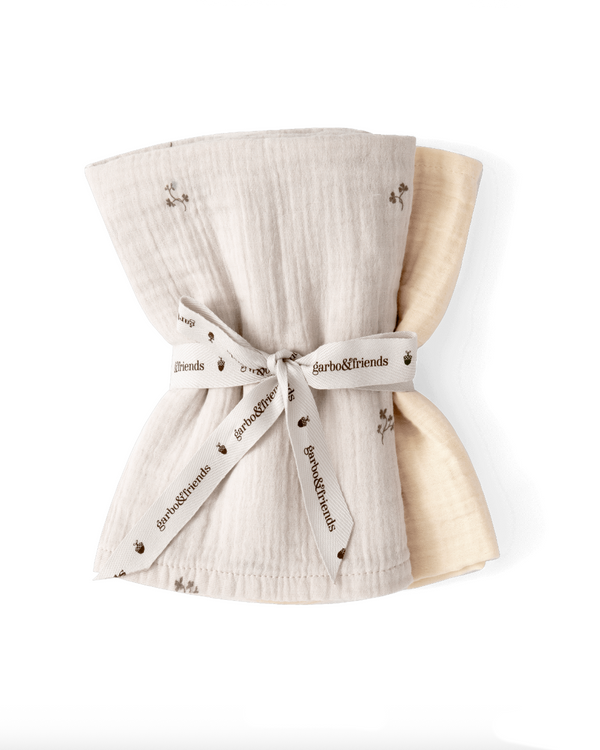 2-Pack Muslin Blanket Small Fiola Ecru