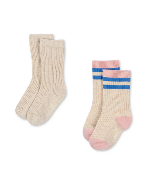 2-pack ribbed socks Lolly Stripe