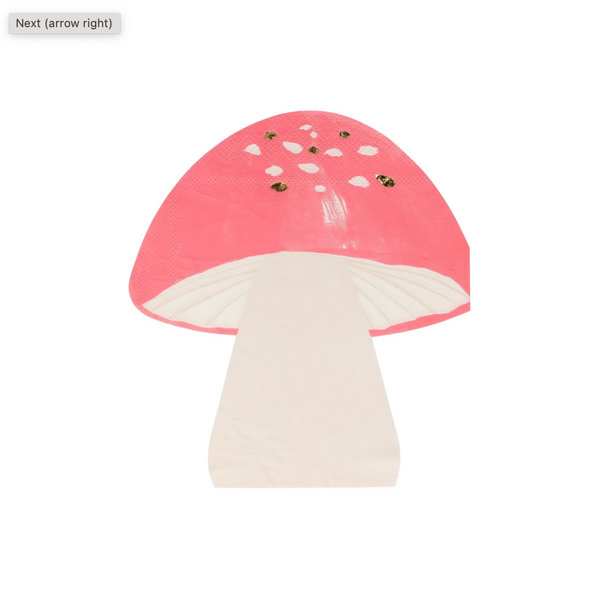 Fairy Mushroom Napkins (16x)