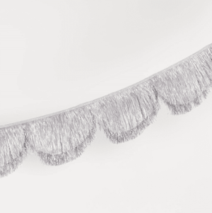 Meri Meri Muschelgirlande Silver, Glitzerband im Detail