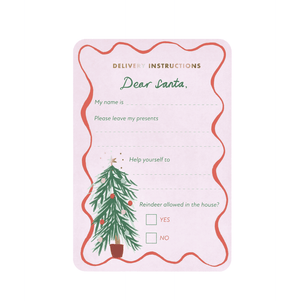 Meri Meri Kit Brief an den Weihnachtsmann, Goldfoliendetails