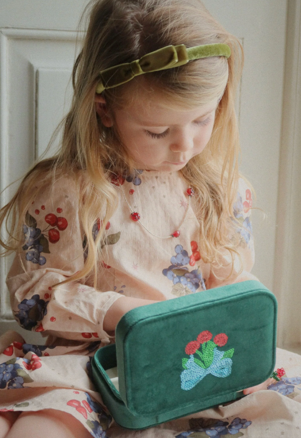 "All I wish for" jewelry set Bottle Green