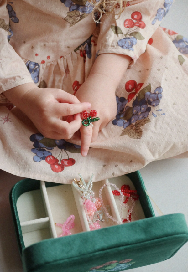 "All I wish for" jewelry set Bottle Green