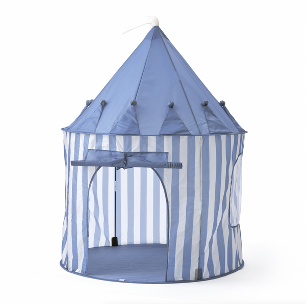Play tent stripes blue