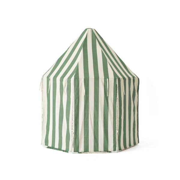 Pavilion tent, striped green