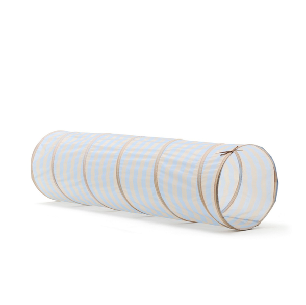 Play tunnel stripes light blue