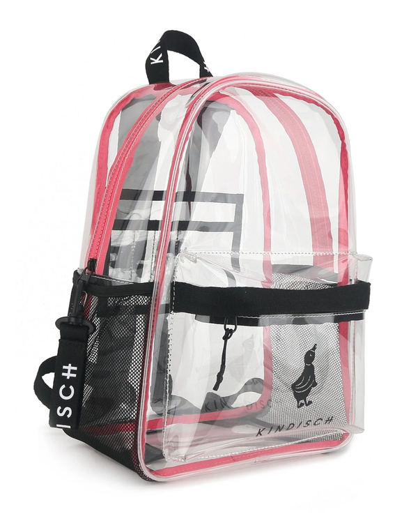 Transparent Pink Backpack
