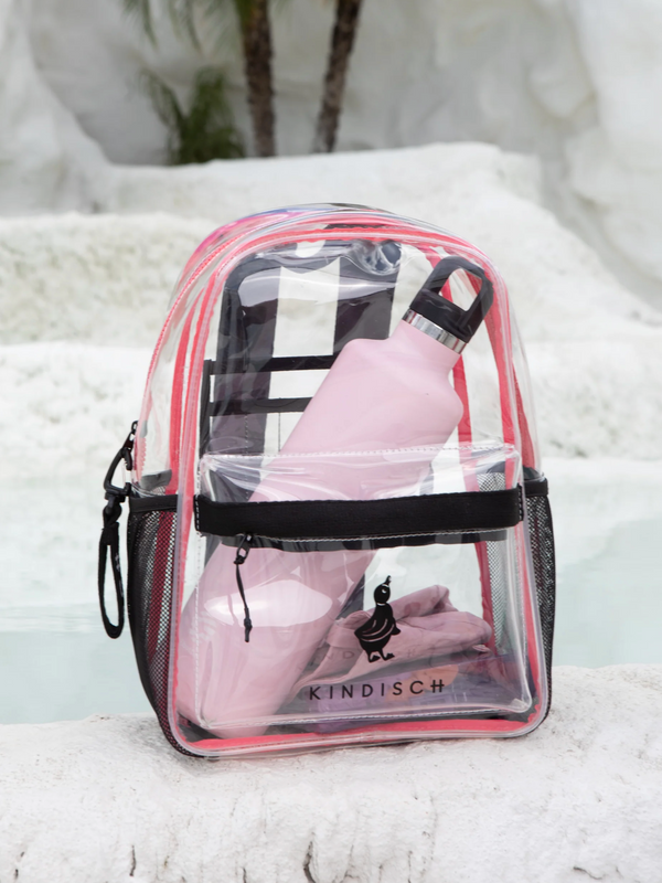 Transparent Pink Backpack