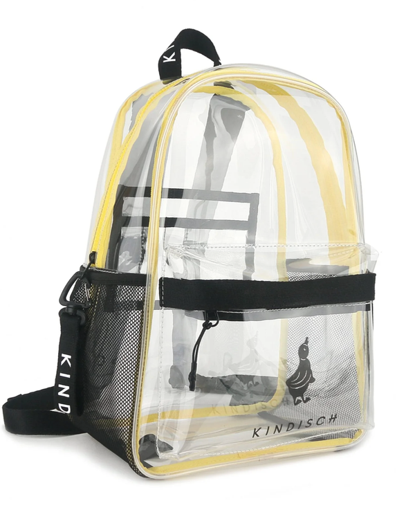 Transparent Yellow Backpack