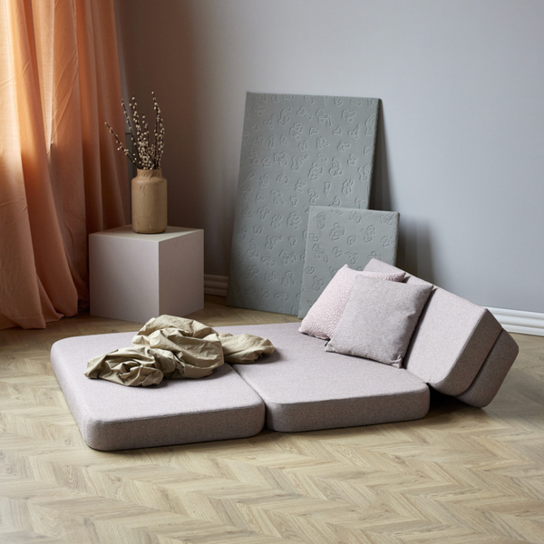 KK Foldable Play Sofa - Rose w. Rose