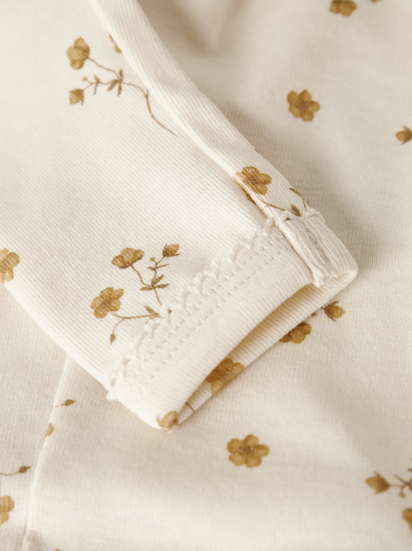 Leggings Coconut Milk / Flower Yellow