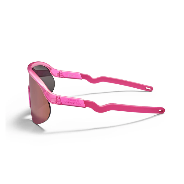 Junior Half-Rim Sport Sunglasses Flamingo Pink