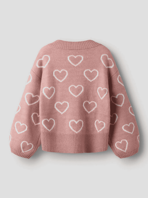 Name it Oversize-Pullover Rose Elegance, Strickdetail