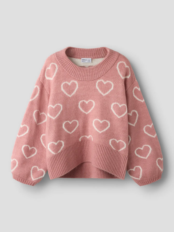 Oversized Knitted Sweater Rose Elegance
