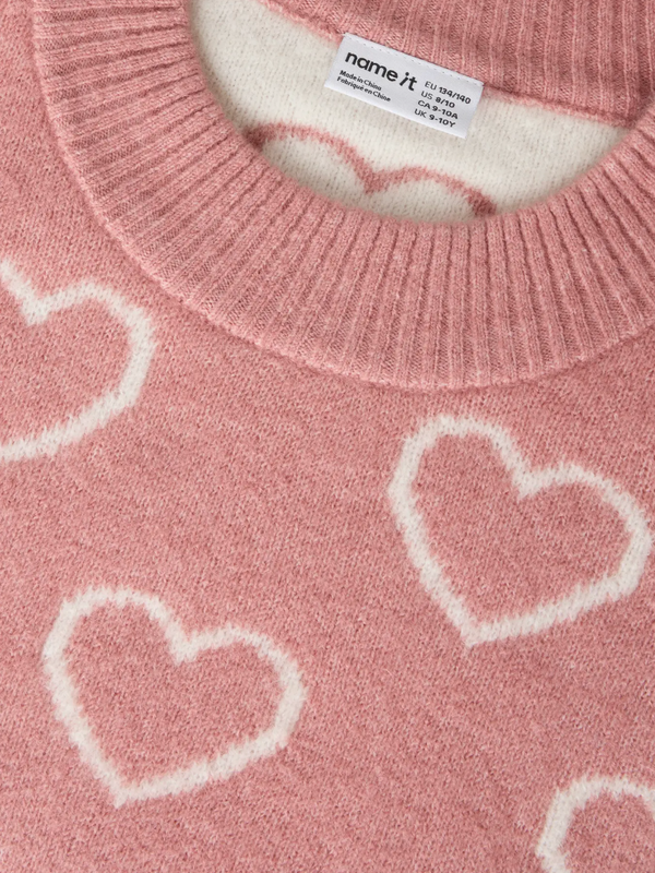 Oversized Knitted Sweater Rose Elegance