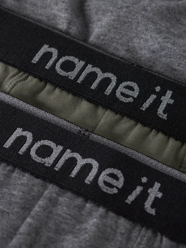 3-Pack Boxer Briefs Tea Leaf / Dark Grey Melange