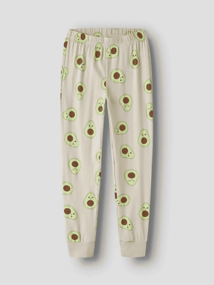 Name it Kinderpyjama Oatmeal Avocado, Rückansicht