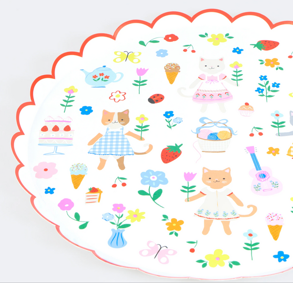 Party Plates Kitten Club (x8)