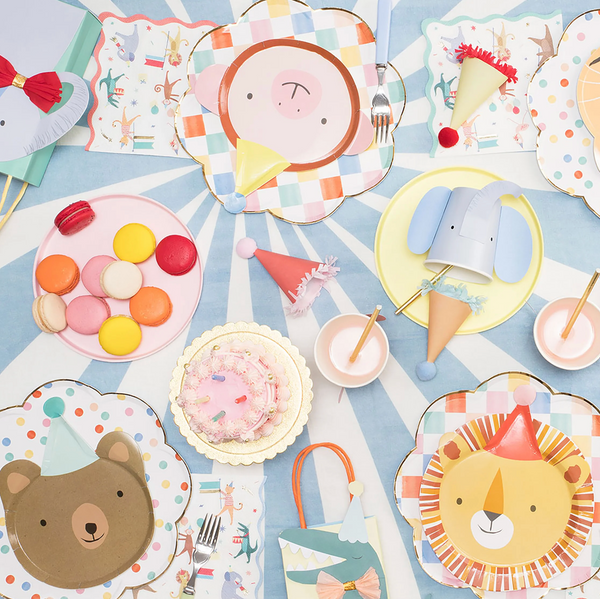 Animal Parade Party Plates (8x)