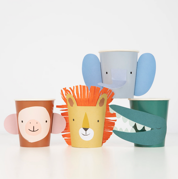 Animal Parade Party Cups (8x)