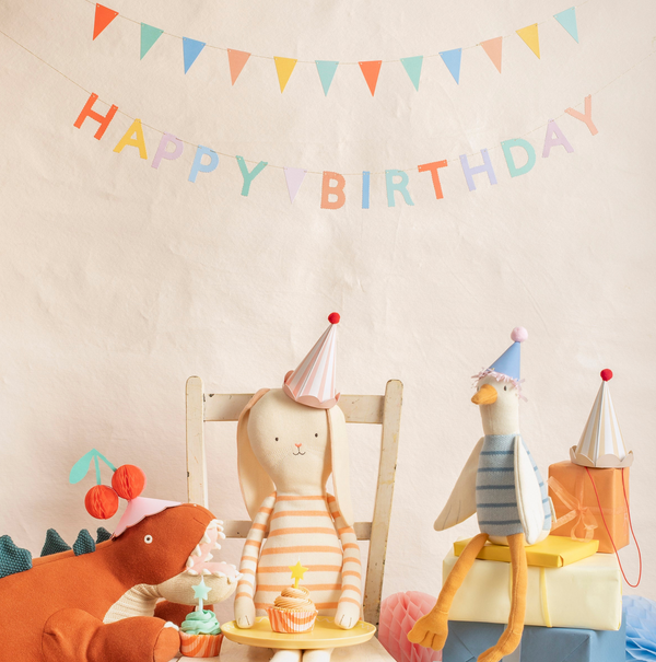 Pastel Party Hats (x8)
