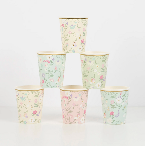 Ladurée Floral Party Cups (8-pack)
