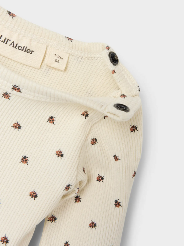 Long-Sleeve Bodysuit Turtledove Ladybug