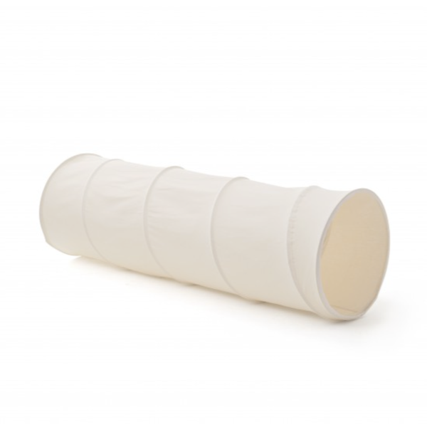 Kids Concept Spieltunnel Off White, 150 cm lang aus GOTS-Bio-Baumwolle
