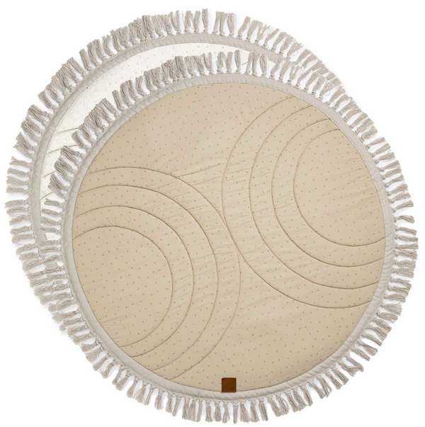 Elodie Details Spielmatte Northern Star Khaki, runde Spielmatte mit 120 cm Durchmesser
