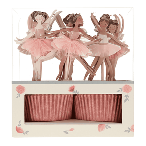 Ballerina Cupcake-Set von Meri Meri mit 24 Toppern