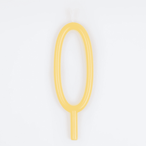 Narrow number candles