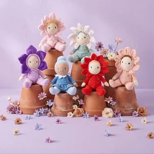 Olli Ella Blossom Buds Stoffpuppen als Gruppe