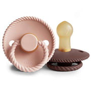 2-Pack Latex Pacifier Rope Blush/Cocoa