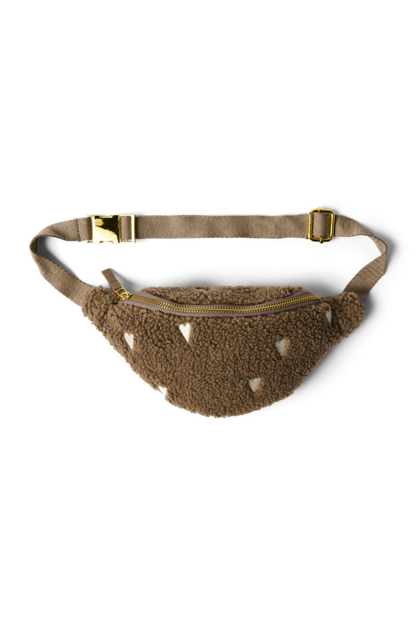 Brown Teddy Hearts Belt Bag for Children