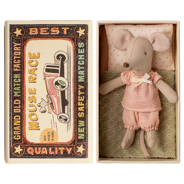 Little Sister Mouse in Matchbox 
