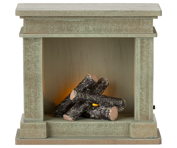 Miniature Fireplace Green 
