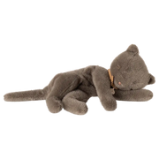 Sleeping Kitten Plush Medium Grey 