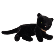 Sleeping Kitten Plush Medium Black 