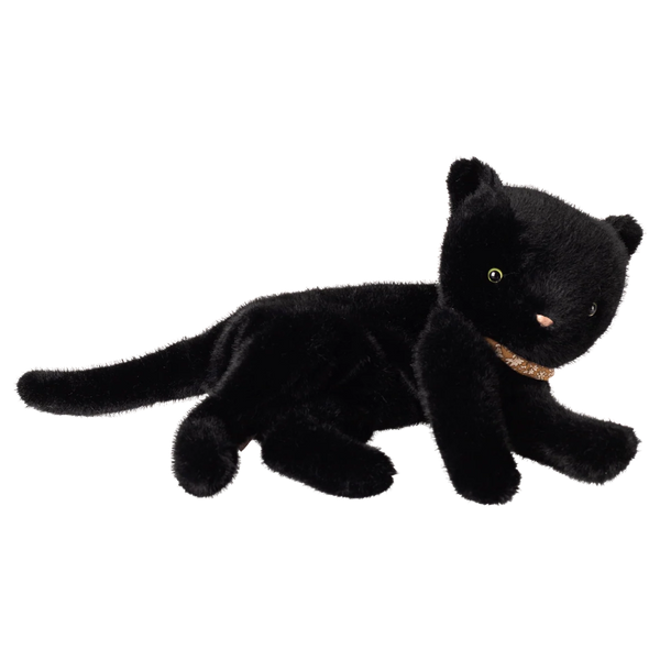 Sleeping Kitten Plush Medium Black 