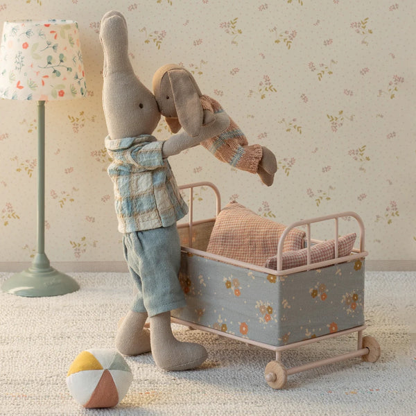 Winter Bunny Micro Brown / Dusty Rose Knit Suit 