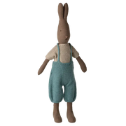 Rabbit size 3 brown / shirt and overalls 