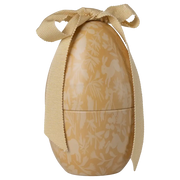 Small cream-yellow Easter egg for filling 
