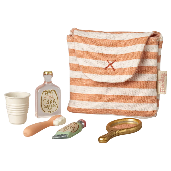 Toothbrush Set in Pouch Mouse Red Striped