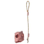 Pet collar and leash, pink 