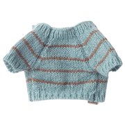 Knitted Pullover for Puppy Dusty Blue