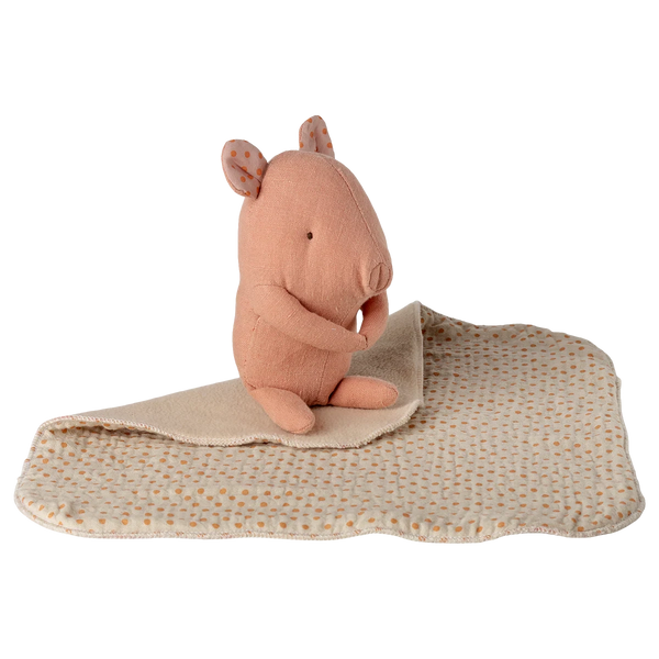 Lullaby Cuddly Friend Pig Mini Rose