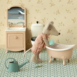 Maileg Badewanne Maus Rose – Seitenansicht