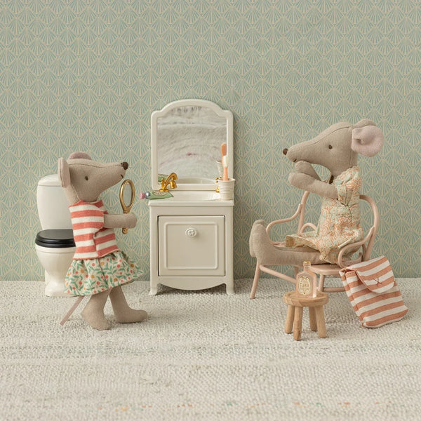 Toothbrush Set in Pouch Mouse Red Striped